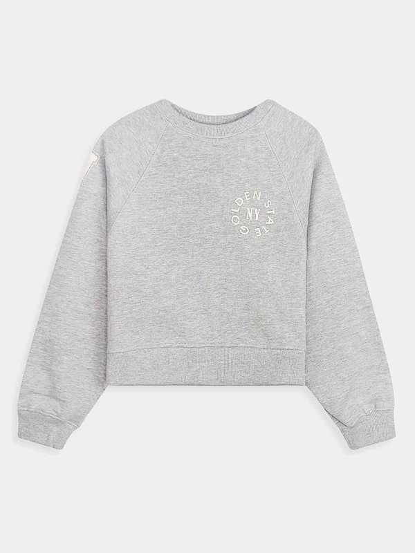 KIABl Girls Red Pullover Fleece Sweatshirt 3A1 - Gray, 5ya, 0.200