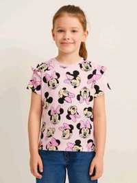 Disney Girls Printed T- Shirt - As Image, 6Y
