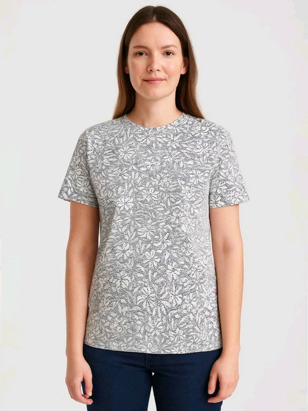 Adita Ladige White Aop Top - As image, XL