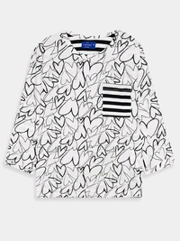 Weekend  Ladies 3/4th Sleeve AOP ToP 1C1 - White, XL, 0.250