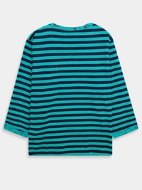 Weekend  Ladies 3/4th Sleeve AOP ToP 1B3 - Teal, M, 0.250