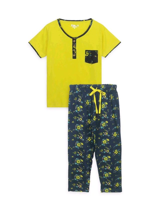 Slumber Jill Womens Capri Pyjama Set - Turbo, M