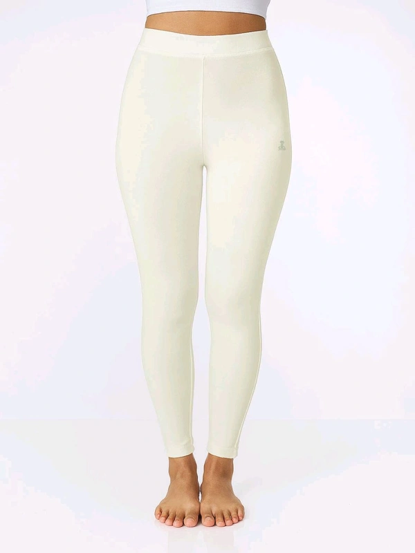 Decillon Ladies Ankle Fit Of White Legging - White, L