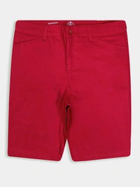 ST JOHN'S BAY Ladies Bermuda Woven Shorts 7B1 - 32, O.300, Red