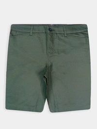 ST JOHN'S BAY Ladies Bermuda Woven Shorts 7B1 - Read / Black / Green, 38, O.300