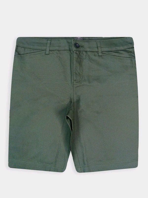 ST JOHN'S BAY Ladies Bermuda Woven Shorts 7B1 - Read / Black / Green, 38, O.300