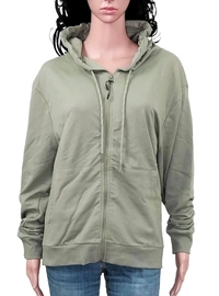 REDTAG Ladies Hooded Full Zipper Sweatshirt Olive 3A3 - As image, XL, 0.550