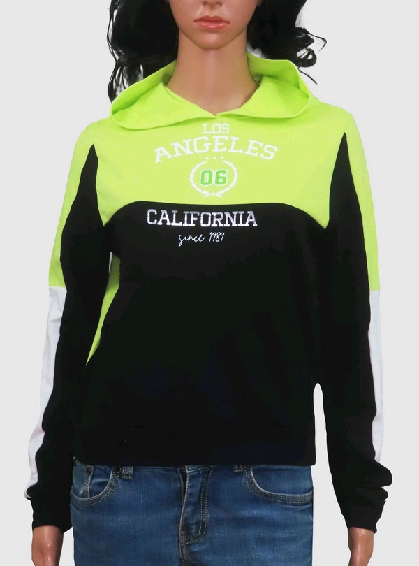 Ladies Hooded pullover Sweatshirt 1B2