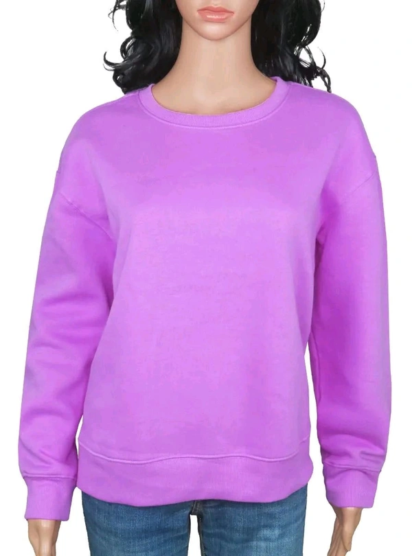 ATHLETIC WORKS Ladies Lilac Pullover Sweatshirt 7B1 - Purple, 2XL, 0.550