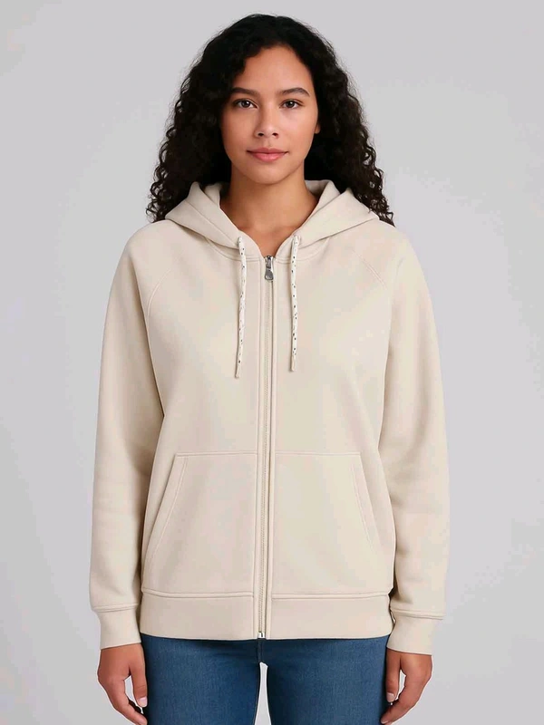 Rad Tag Ladies Hooded Full Zipper Sweatshirt Olive 3A3 - Olive, S