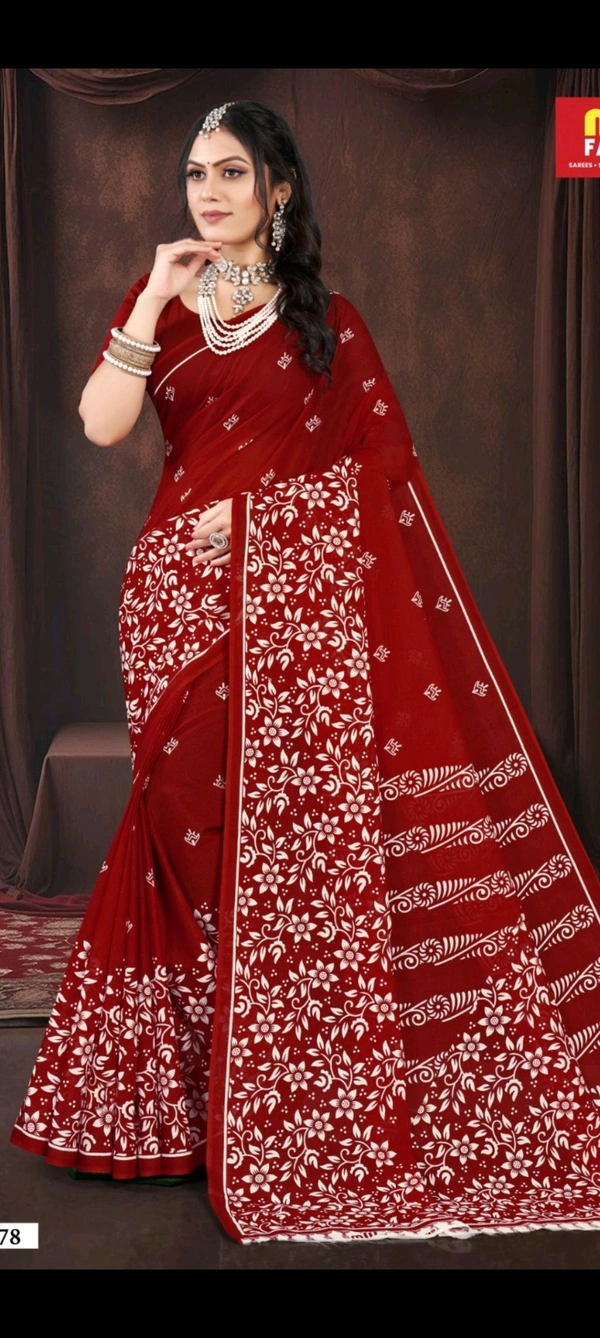 Minu Sangita Saree 078 - Maroon, 5.5, 0.550