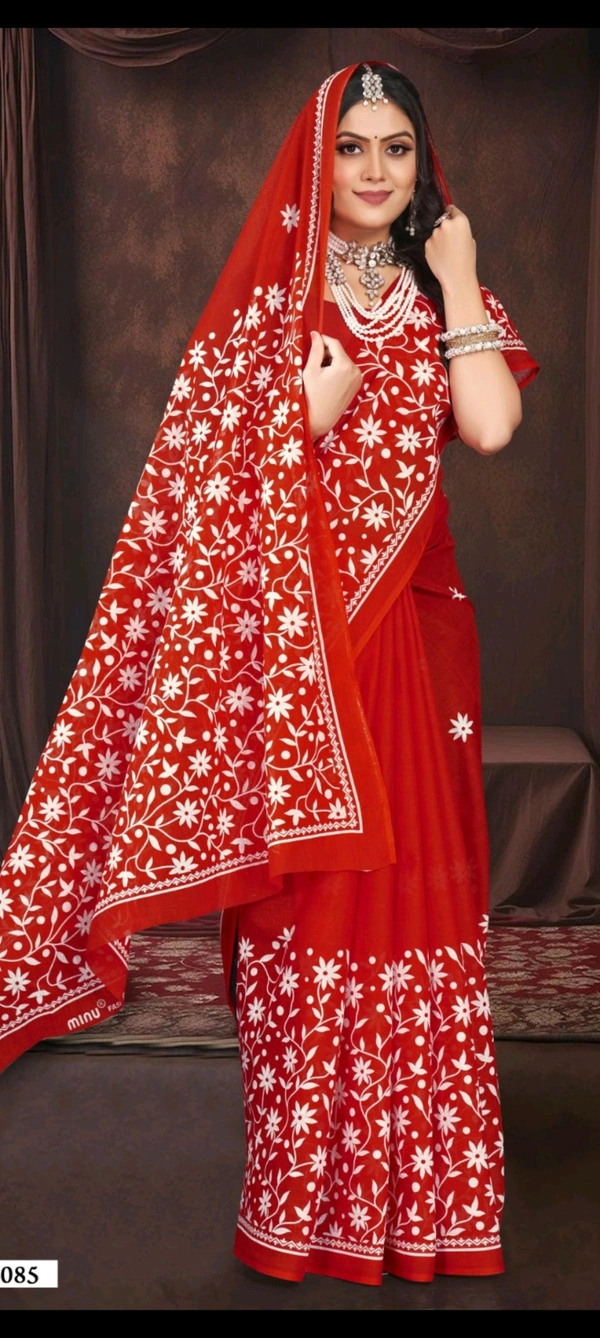 Sangita Saree 085 - Red, 5.5, 0.450