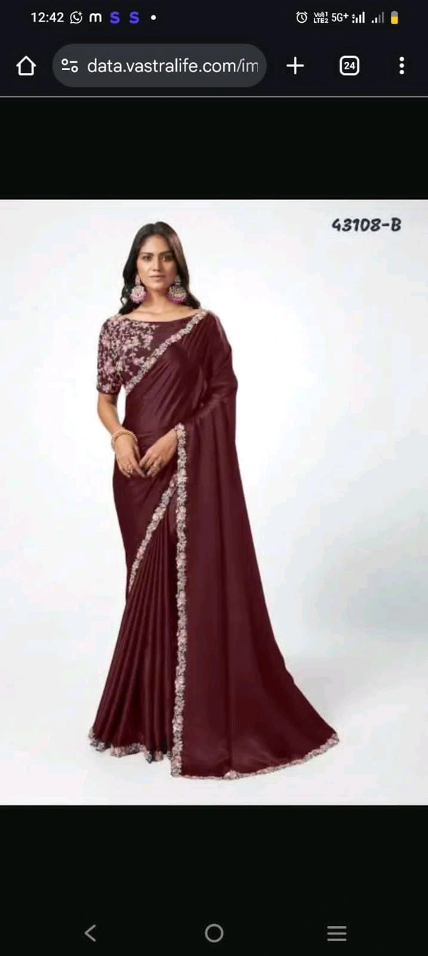 Mahotsav Norita hits Designer saree  108 - 8 kg, Designer saree, Brown