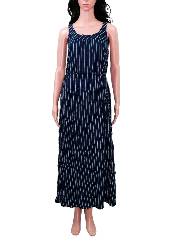 Gina Benotti Ladies Sleeveless Long Woven Dress 826 - Cherry Pie, S, Sleeveless