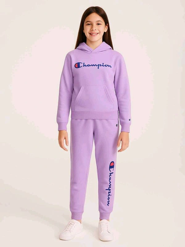 Champion  Older Girls Hoode Pullover Egg Plant Jogging Set 7C1 - Wild Watermelon, 8Y, 260
