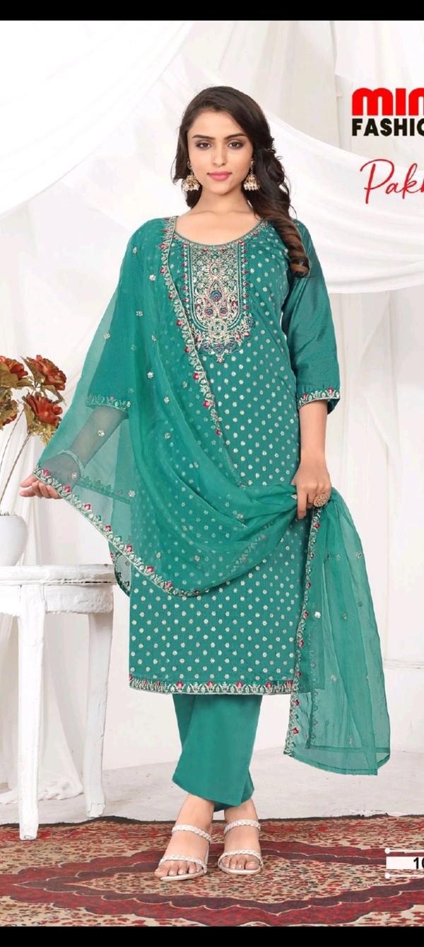 Pakhi Stiched Suit 005 - Teal, 2XL, Suit