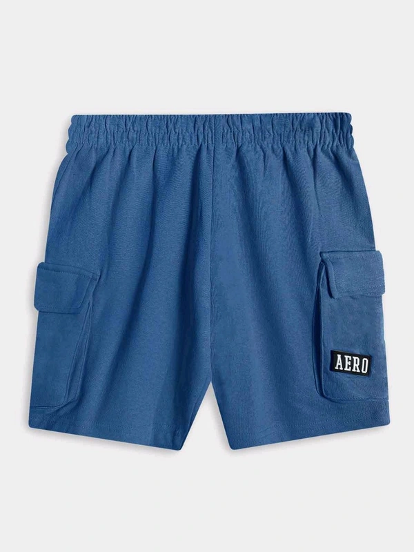 Aeropostale  Denim Blue Fleece Cargo Shorts 7M6 - Royal Blue, 16y, Shorts