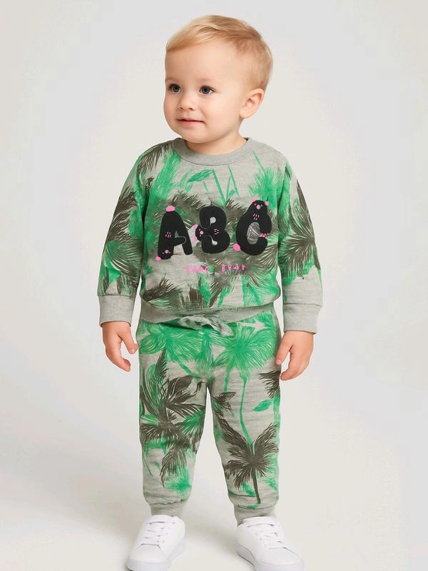 Nutmeg  Baby Boys Fleece Jogging Set - As Image, 2/3Y