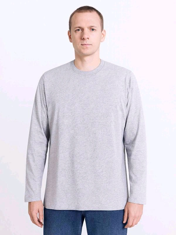 Schiesser Mens Navy Longs Sleeve T-shirt 0A1  - Navy Blue, M