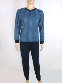 You & Me Mens Winter Pyjama Set 8D2 - Navy Blue, XL