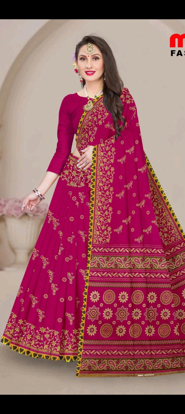 Mahi18 Saree 933 - Brick Red, 5.5, Saree