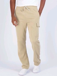 Real Essentials Mens Brown Cargo 1T1 - Brown, M