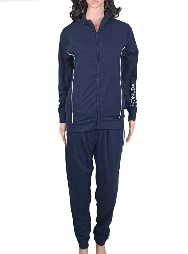 Coconuda Ladies Winter 2Pc Full Zipper Set Black 6B1 - Black, L