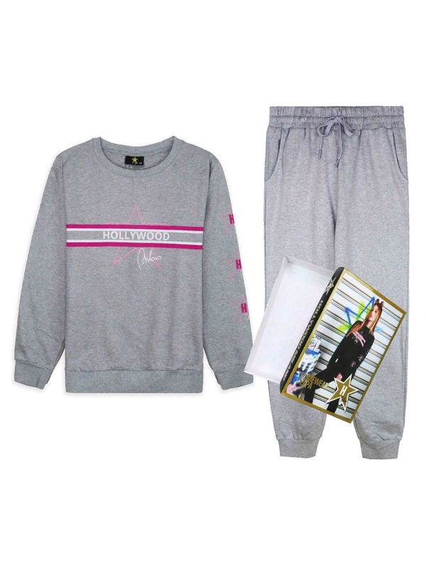 Hollywood  Ladies Jogging Set Beige 5K1 - Raw Sienna, XL