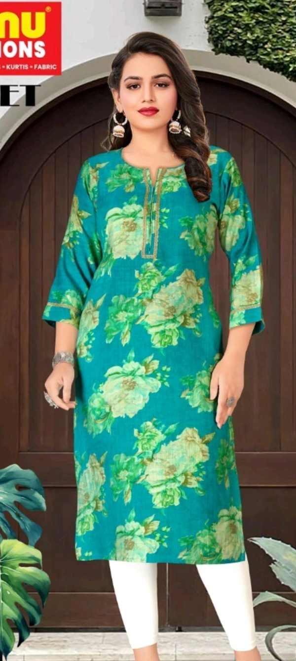 Minu ANEET KURTI 002 - Red, 40, Suit