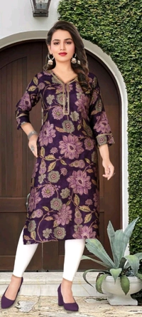Minu ANEET KURTI 002 - Red, 40, Suit