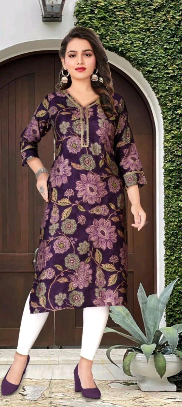 Minu ANEET KURTI 002 - Red, 40, Suit
