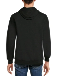 Athletic Works Mens Hooded Pullover Sweatshirt  - Black, M