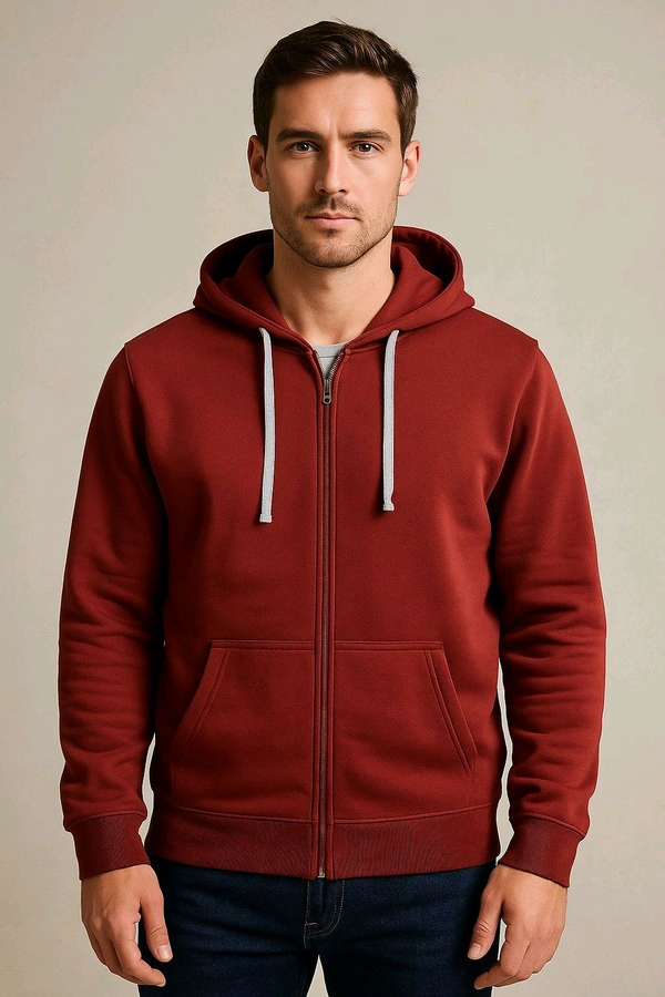 Attidude Means Hooded Full Zipper Camo Printed Sweatshirt 4J1 - Dorado, 2XL