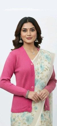 Minu Ruhani Pullover Assorted 003 - Maroon, M, Sweater