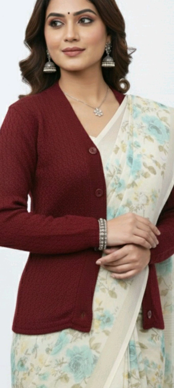 Minu Ruhani Pullover Assorted 003 - Maroon, L, M