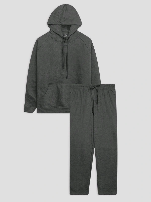 Attidude Men's French Terry Steel Grey Jogging Set 2C1 - Steel Grey, M