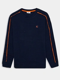 Capricci Men's Interlock Winter Navy Payjama Set 4B1 - 1, L