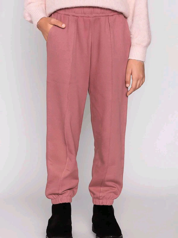 Fun Time Girls French Terry Winter Pant - Tickle Me Pink, 7y