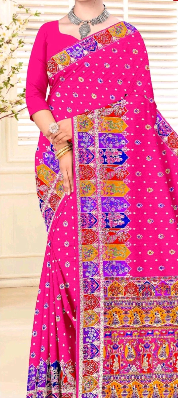 Minu Raina 2 Silk Saree 001 - Mandy, 6.5, Saree