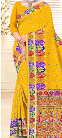 Minu Raina 2 Silk Saree 001 - Mandy, 6.5, Saree