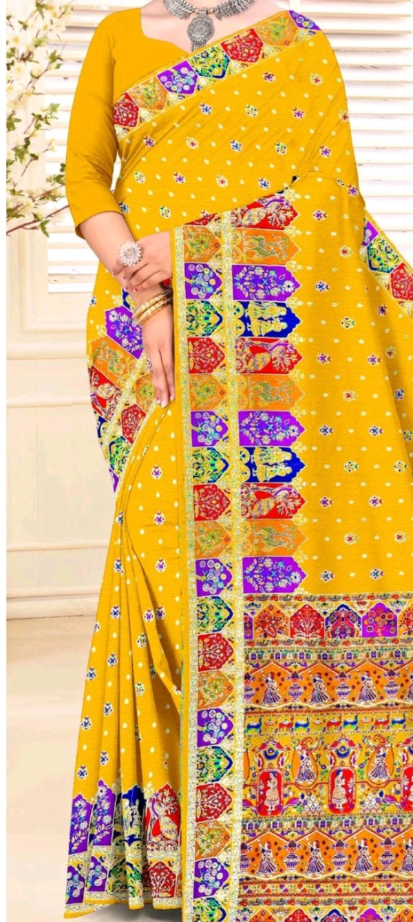 Minu Raina 2 Silk Saree 001 - Mandy, 6.5, Saree