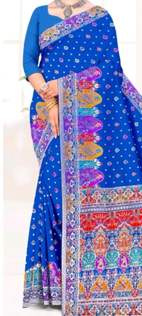 Minu Raina 2 Silk Saree 001 - Mandy, 6.5, Saree