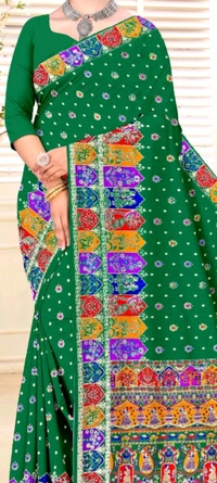 Minu Raina 2 Silk Saree 001 - Mandy, 6.5, Saree