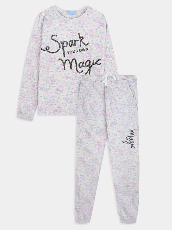 Disney Girls Printed Pyjama Set 9A6 - As Image, 6/7Y