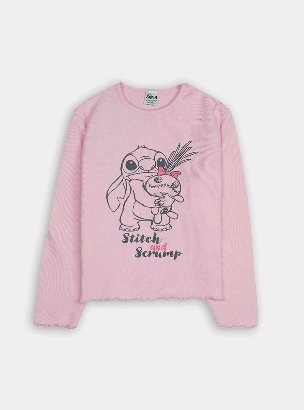 Stich Girls Durby Long Sleeve Top 3A1 - 1 1/2/2Y, Pink