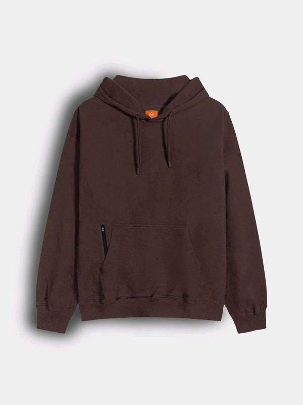 Dvoge Mens Hooded Fleece Sweatshirt 6G1 - Maroon, XXL