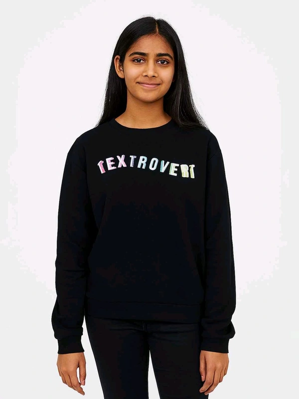 R&B Girls Yellow Fleece Pullover Sweatshirt 1B6 - Bright Sun, 9/10Y