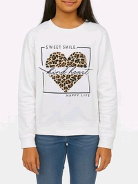 R&B Girls Yellow Fleece Pullover Sweatshirt 1B6 - Bright Sun, 11/12Y