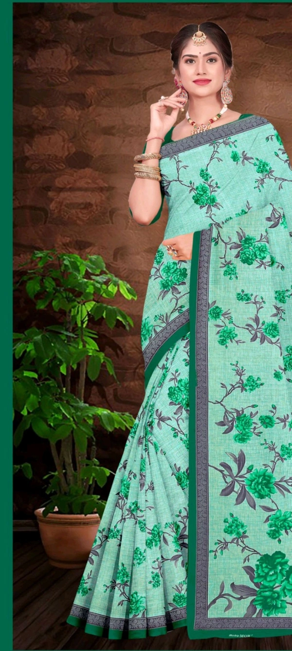 Minu SARODIA(SOUTH COTTON) SAREE - Yellow Orange, Saree, 5.5