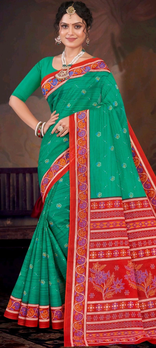 Minu Priyatama poojasaree 178 - Yellow Orange, 5.5, Saree